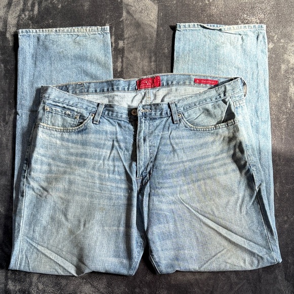 Lucky Brand 361 Vintage Straight Jeans Light Wash Mens 36x32 - Picture 1 of 9